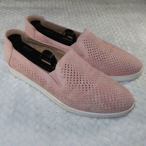 Naturalizer Women's Bonnie Slip-ons Loafer Pink Rose Suede Size 8